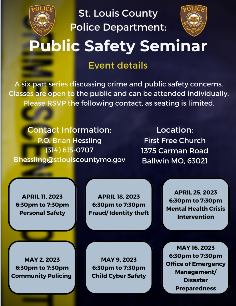 Public Safety Seminar flyer